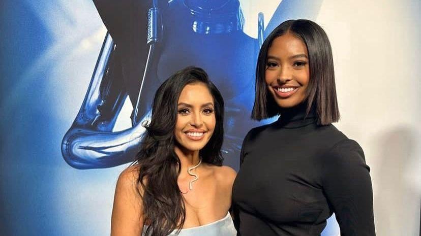 瓦妮莎近照暴瘦打扮很性感！大女儿很man简直翻版科比，手指粗大