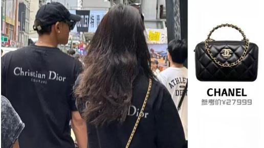 黄子韬徐艺洋香港过七夕，穿情侣装逛街，徐艺洋大长腿吸睛