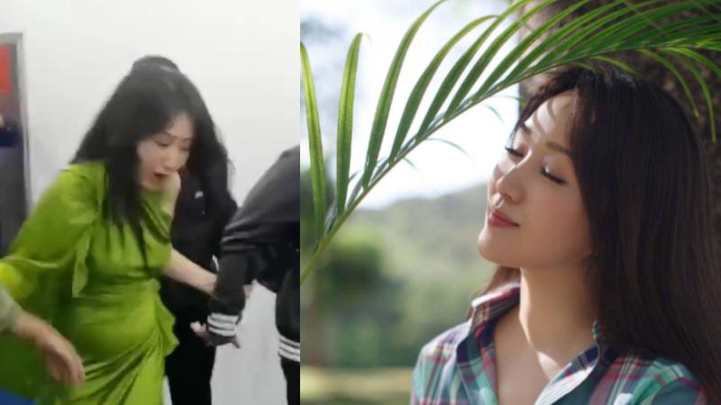 杨钰莹|52岁杨钰莹怀孕？挺大肚险摔倒，表情惊恐助理搀扶，堕胎4次无子