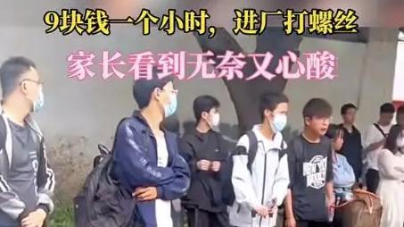 何家劲|进厂打螺丝9块钱一小时，中专生实习叫人心酸，宛如菜市场挑白菜