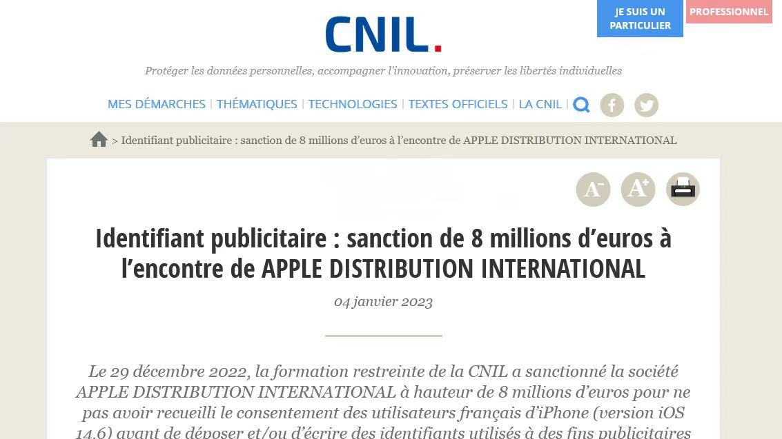 苹果|苹果还敢嘴硬？偷偷收集用户数据遭实锤，法国开出数千万元罚单！
