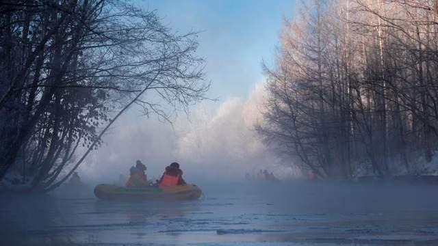 温泉|长白山雾凇漂流，今冬格外火