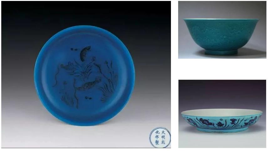 官窑|明清官窑中的“孔雀蓝釉”，罕见至极，不收藏可惜了！