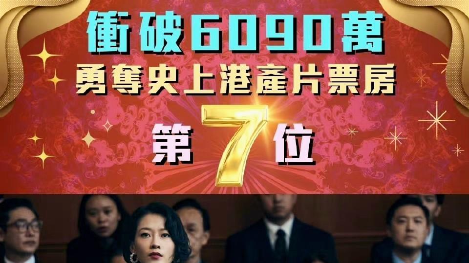 票房榜|黄子华《毒S大状》破6000万港币，甄子丹《天龙八部》累计330万