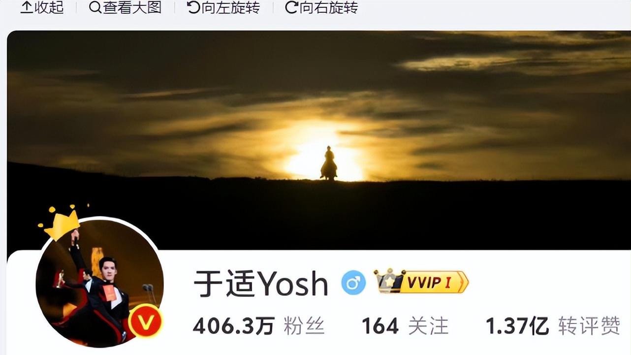 遭张雨绮内涵爆料后，于适人设事业受损低调不回应，换新头像自勉