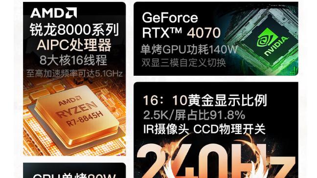 机械革命一款本热销，RTX4070版经常卖光，RTX4060版供货稳定
