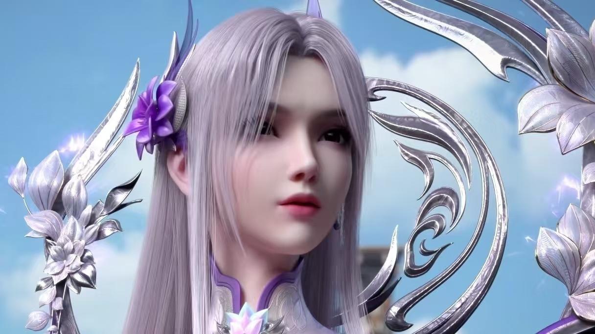 斗破苍穹：丹晨登场，香肩外露超性感，玉腿好长，还有一特殊能力