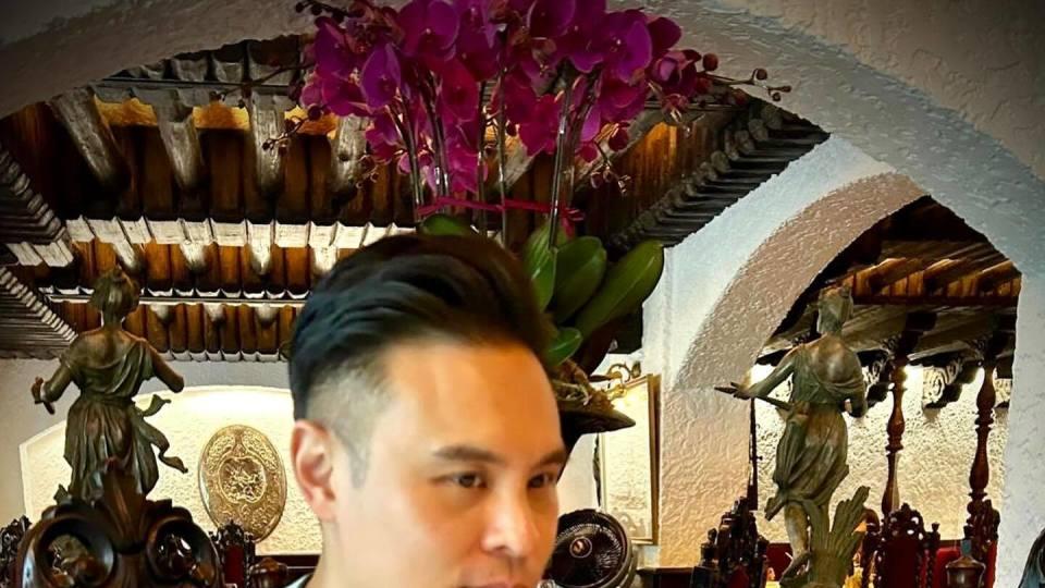 熊黛林老公与家人吃丰盛晚餐庆生 郭可盈携林文龙和女儿参加