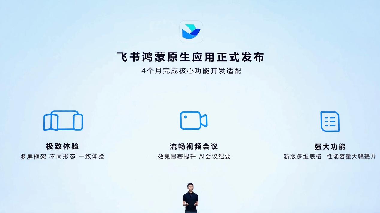 飞书鸿蒙原生应用正式发布，核心功能适配仅用4个月