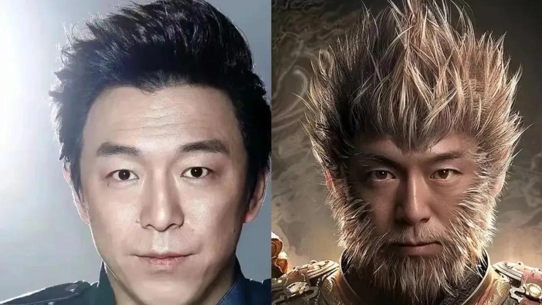 黑神话悟空：9大明星换脸，周星驰够帅，但李小龙的版本简直太英俊了吧！