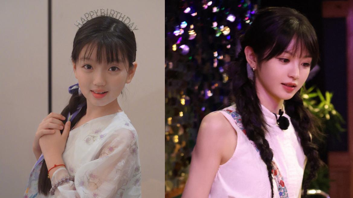 还记得拿百万年薪养弟弟的阿拉蕾吗？如今12岁五官神似田曦薇