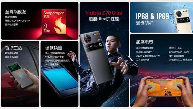 努比亚Z70 Ultra发布，跟进实体拍照键，坚持无孔屏