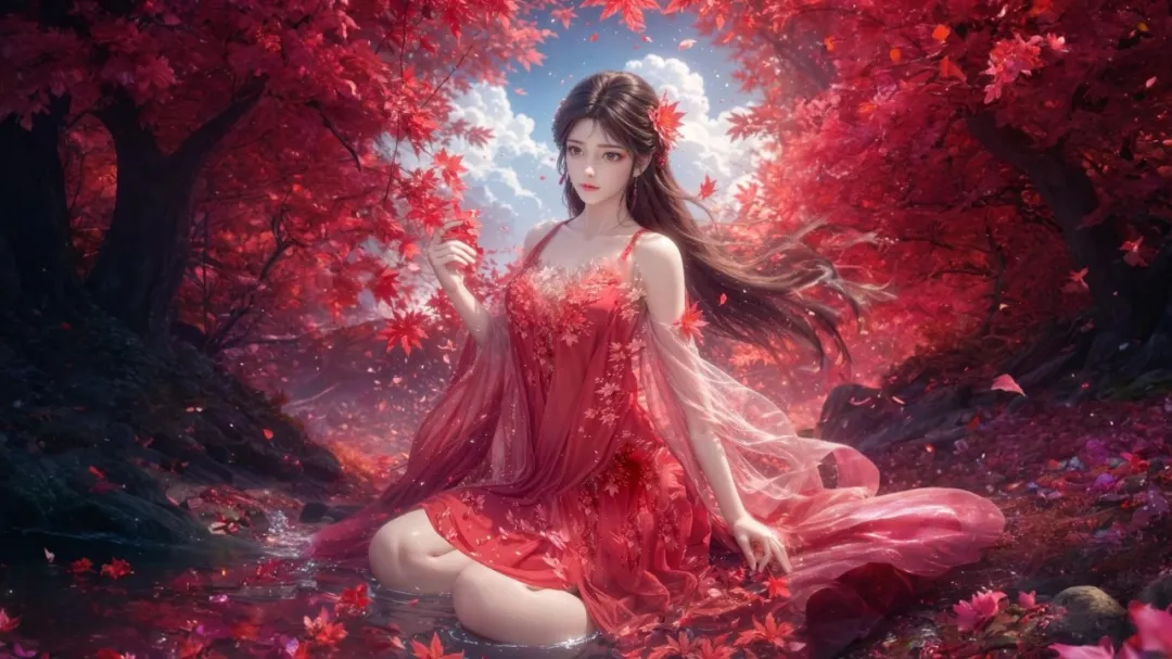 《完美世界》火灵儿：火红枫叶映佳人