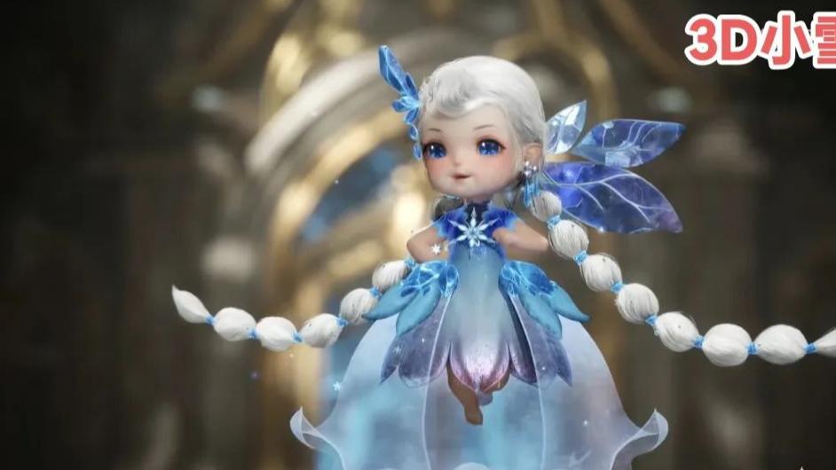 雪帝2D版建模曝光，比3D大胆很多，双腿腰间全透，紫色胖次很诱人