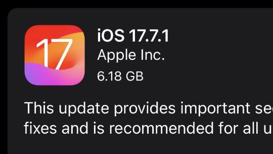 刚发布的iOS17.7.1RC怎么更新？升级教程！