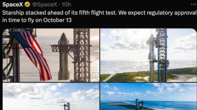 马斯克称星舰上级飞船也要用发射塔架接收，明年初就进行回收试验