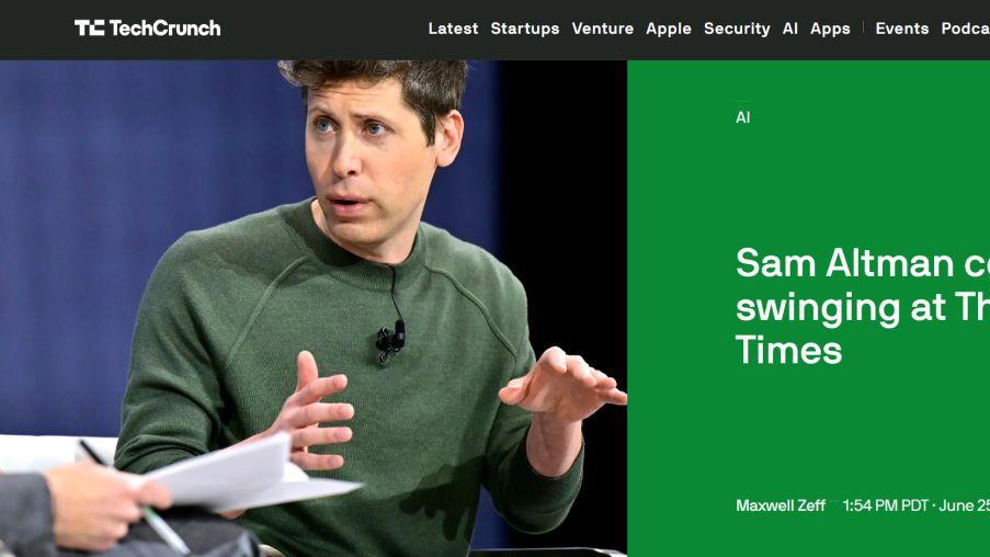 OpenAI CEO奥特曼就《纽约时报》版权诉讼表态