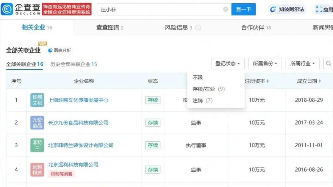 张兰名下公司均已吊销或注销！