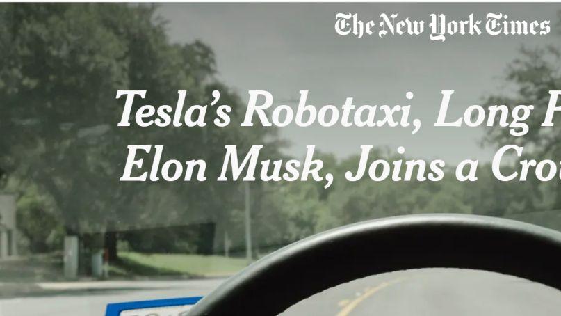 特斯拉无人出租车在奥斯汀密集测试 上线日期临近引关注