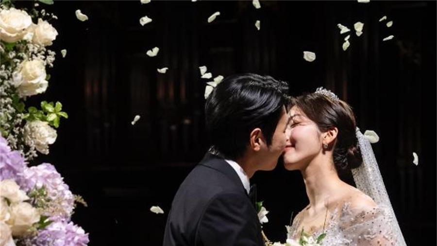 韩女星林到婲和不知名演员宋义焕大婚，AOA成员仅3人到场