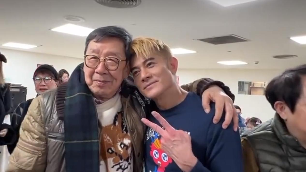 胡枫晒探班郭富城视频，与姜大卫一同探望，城城带方媛一起见面