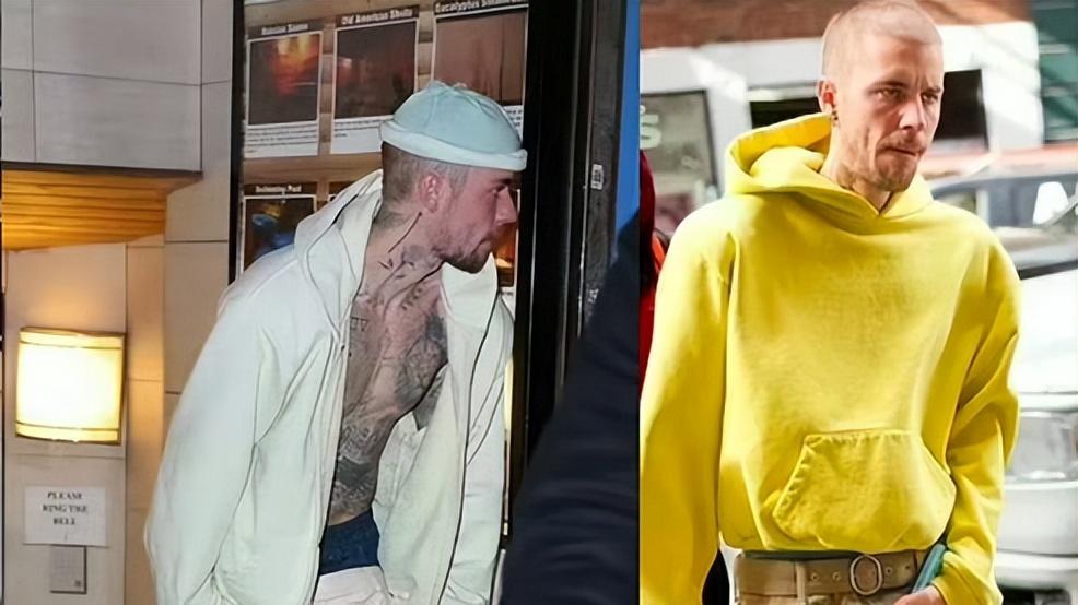 贾斯汀比伯近照曝光，面露暮色，走路提不上裤子