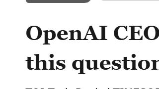 OpenAI 奧爾特曼“劇透”GPT-5