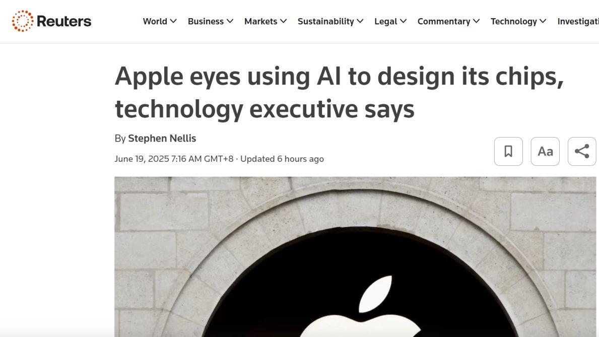 蘋果擬借助生成式AI技術加速定制芯片設計流程