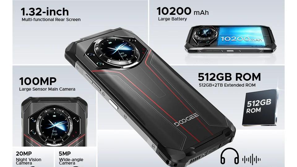 10200mAh+1亿像素+前后双屏，这款三防新机真猛！