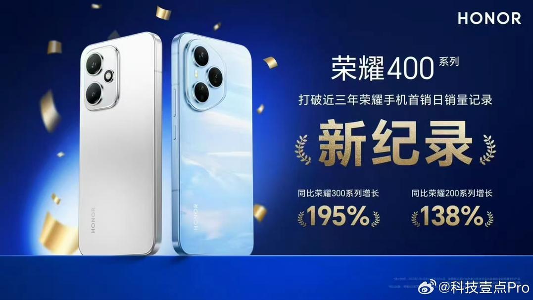 榮耀400系列全球發貨量突破600萬臺，銷售火爆背后見證強大產品力