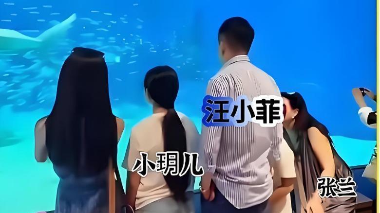 大S一对儿女现身北京国贸