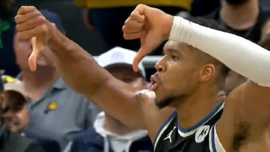 10年老将被狂嘘！字母哥中投绝杀，雄鹿险胜步行者