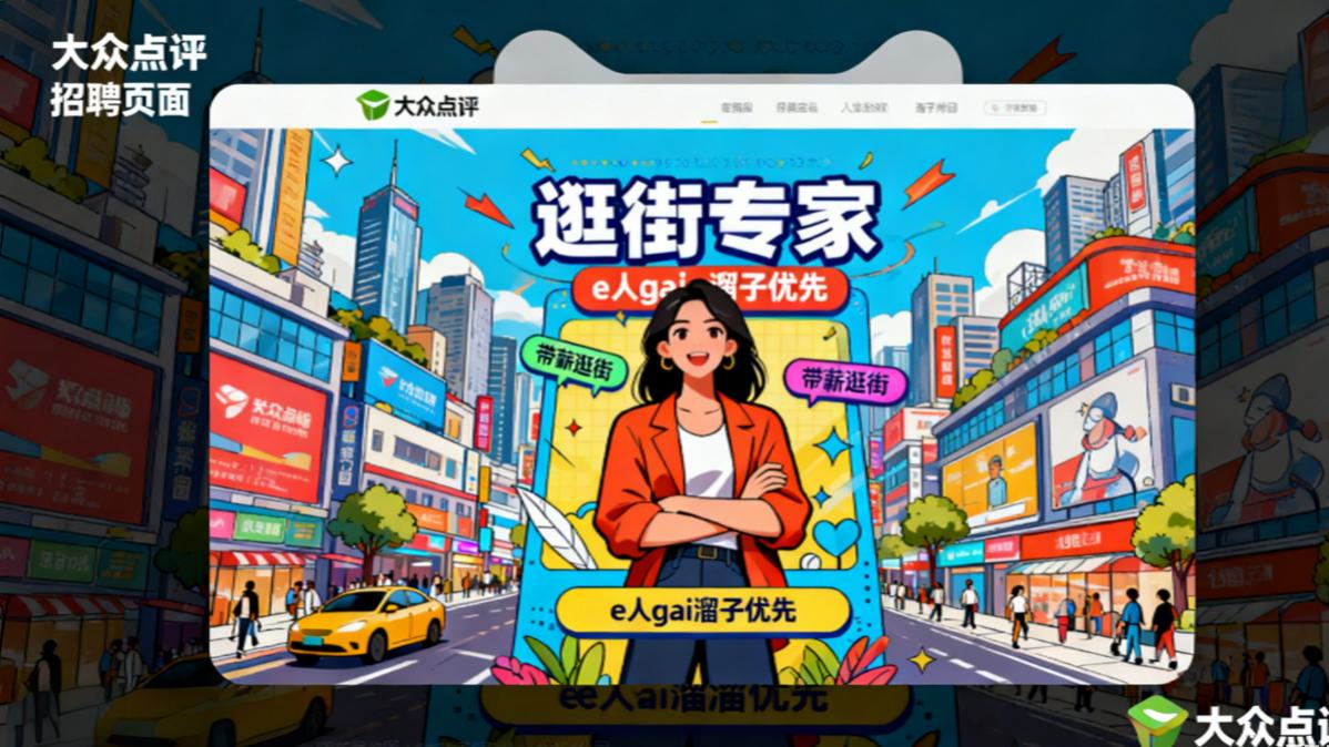 大眾點評招聘“逛街專家”強化信息核驗，細致應對高德掃街榜競爭