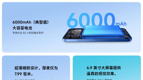 6.9寸LCD大屏+6000大电池+防水！火爆全网的小米499神机新款发布