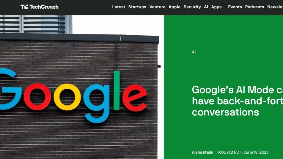 谷歌推出AI模式语音交互对话功能