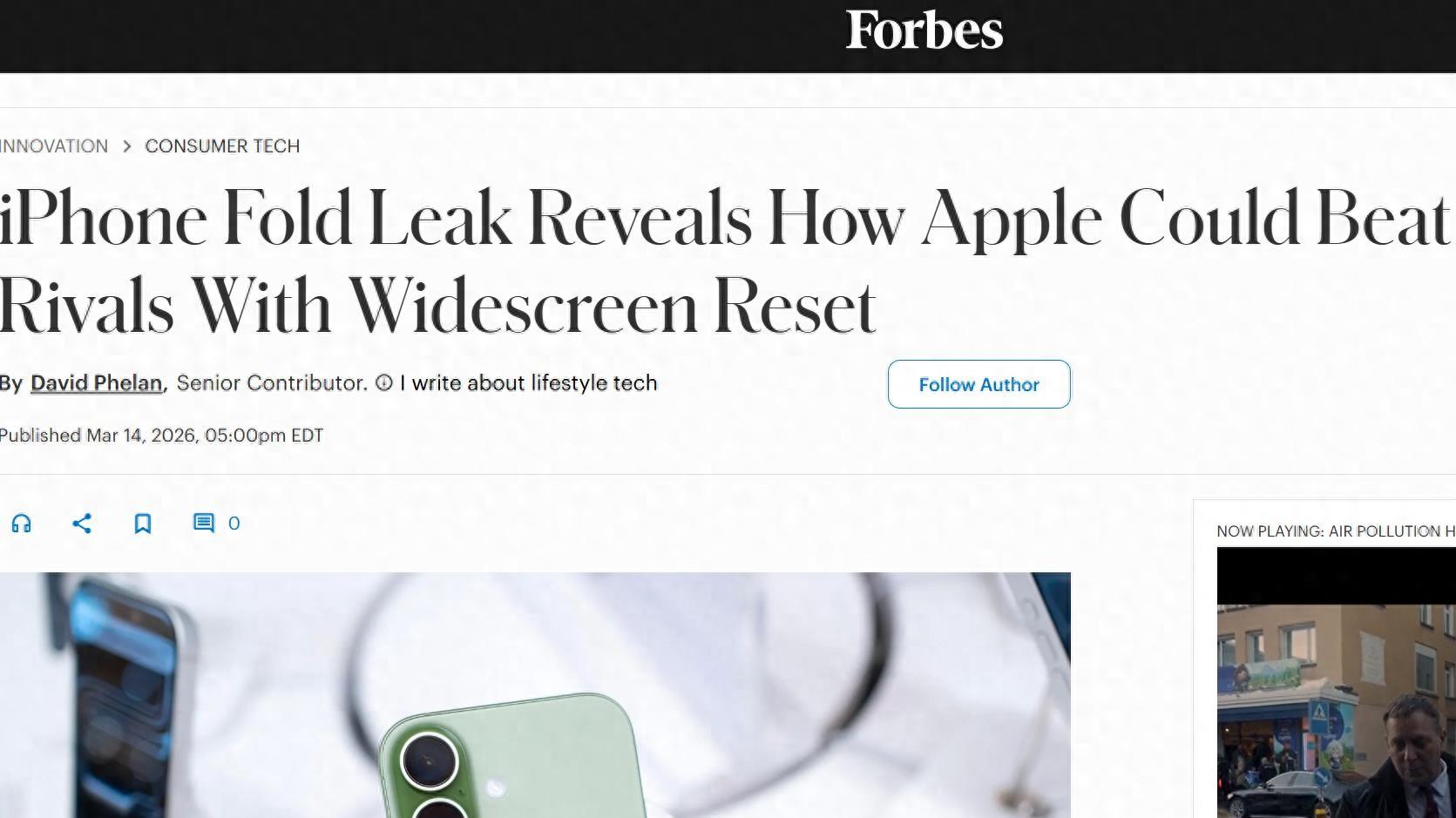 iPhone Fold將采用寬屏設計對標iPad mini，蘋果以差異化設計切入折疊屏市場