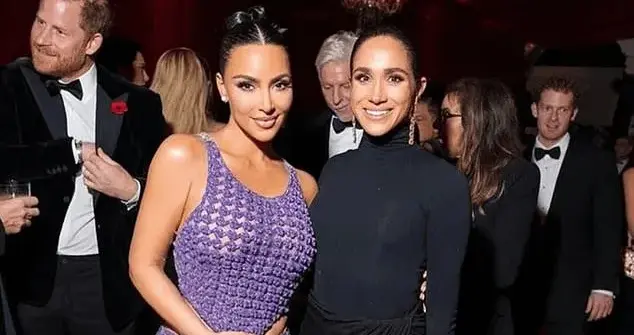 哈里梅根英国国殇日前往卡戴珊奢华派对 英国人气疯 卡戴珊急删照片