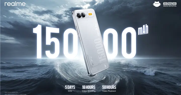 续航5天！真我15000mAh真机外观配置曝光，能量密度高达1200Wh/L