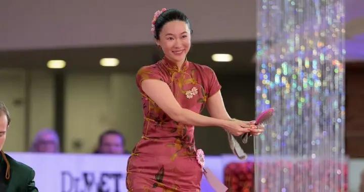 霍思燕携爱犬参加国际比赛，获得全场总冠军，杜江自豪发文