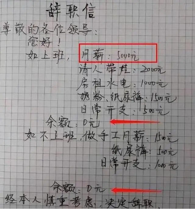 年轻女教师“低情商”辞职信走红！看完字迹，校长没犹豫直接批准