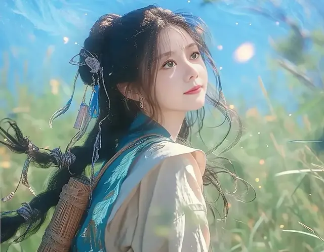 谭松韵新剧造型像黄蓉，古早武侠味拉满，灵动娇俏少女有了脸