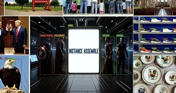 智創AIGC團隊提出布局控制生成新算法InstanceAssemble