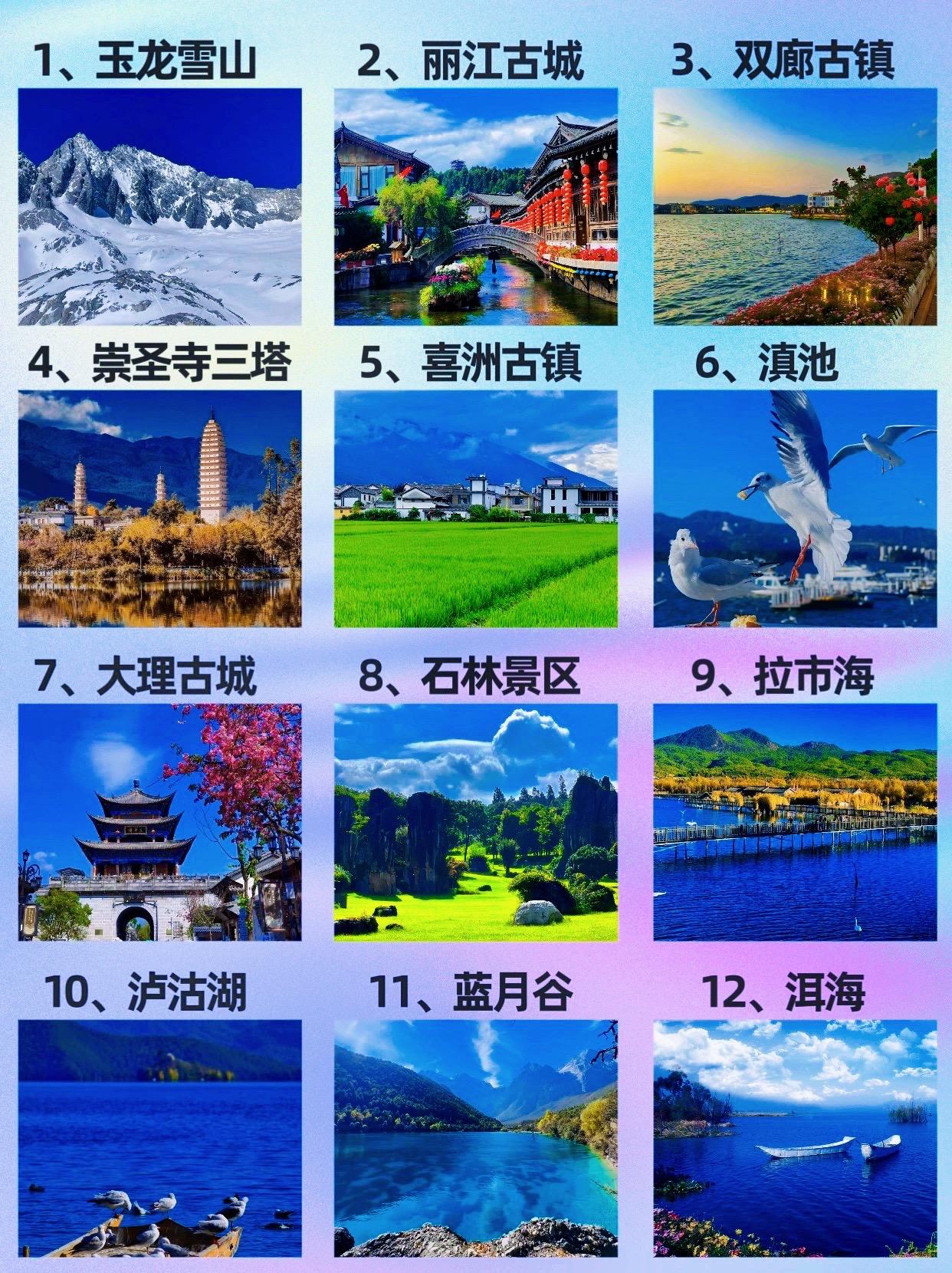 云南旅游|云南旅游，6-8月暑假必去12个景点的地方
