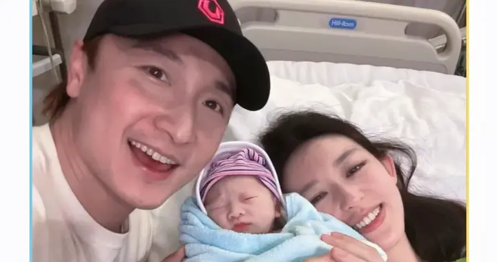 45岁方力晒老婆生产Vlog，官宣得女，一家三口合影，画面温馨！