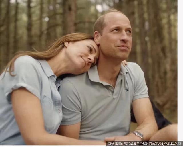 凯特视频宣布化疗结束迎接新生，身材高大的她偎在威廉身上好别扭