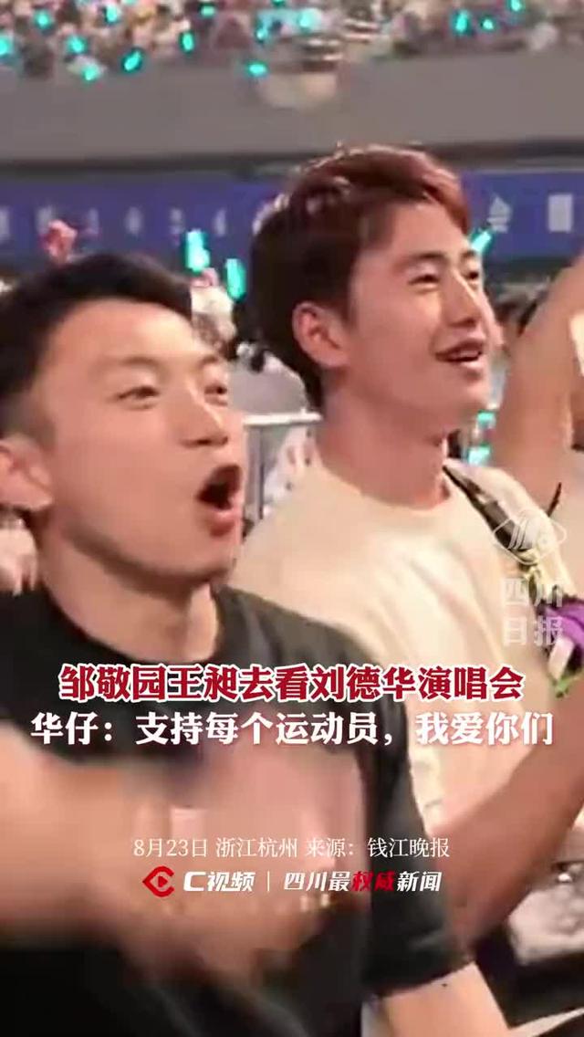 梦幻联动！邹敬园和王昶一起看刘德华演唱会，发文感谢刘德华