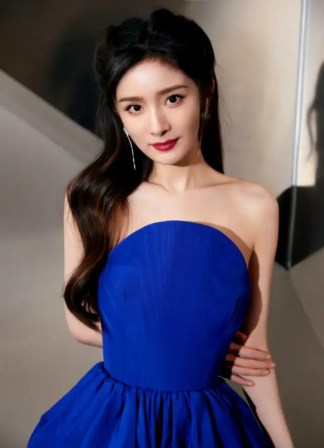 杨幂，蓝裙，好酥好媚