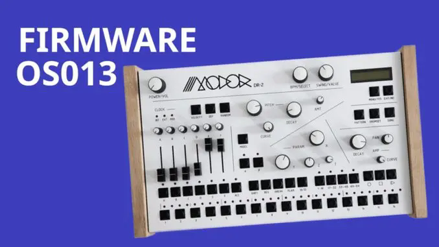 Modor 发布 DR-2 OS013固件更新，为鼓合成器增加四个低音合成器等