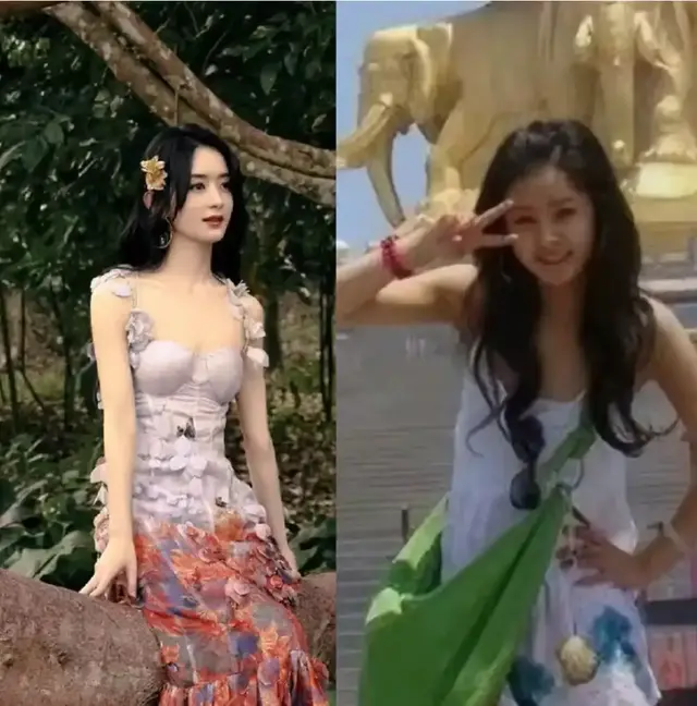 37岁赵丽颖时隔20年再回峨眉山，穿高定裙美得仿佛换了个人