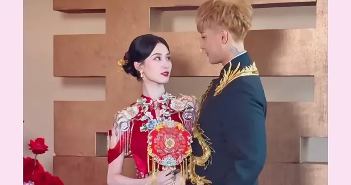 徐艺洋婚礼中式礼服曝光，出自知名设计师之手，价值千万，美翻了